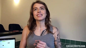 Gorgeous Girl - Gorgeous Emo Girl With Beautiful Tattoos Bangs Pizza Delivery Guy