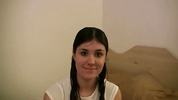 Young Slut Gives Her First Blowjobs In Front Of The Camera