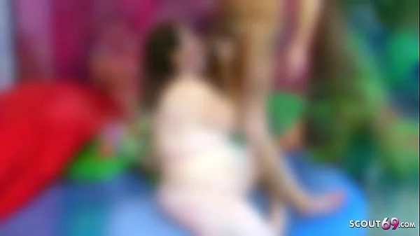 Small Virgin Boy Seduce Ugly Chubby Neighbor for First Sex