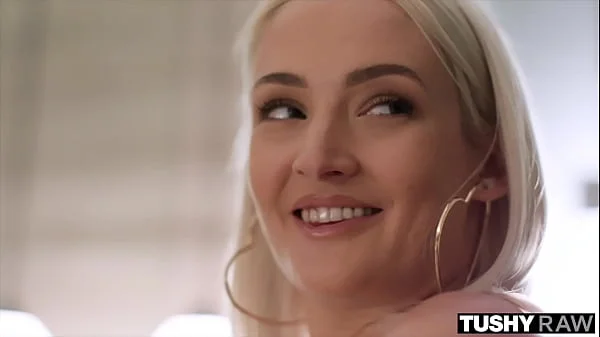 TUSHYRAW Tiny Blonde gets her little ass pounded hard