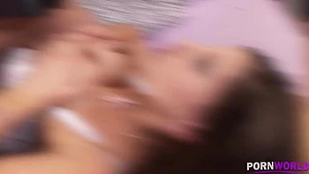 Simi's big tits and pussy banged until creamy jizz is sprayed on her bosom GP1356