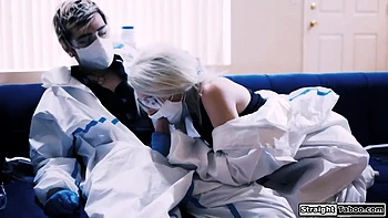 A pandemic will not stop the 2 horny lovers to have safe sex