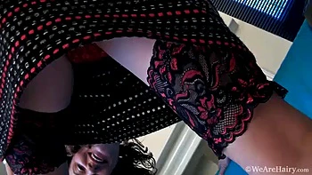 Sofia Matthews shows upskirt and gets naked - WeAreHairy