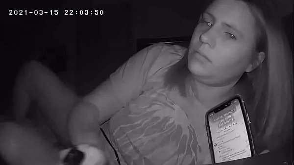 MILF Jackhammers Clit Before Bed Spy Cam
