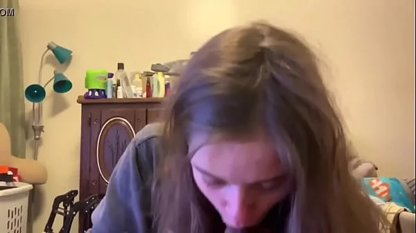 Cute lesbian bestfriend  comes into my room to suck me off