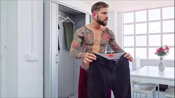 FOR WOMEN ( focused on male ) Big cock straight hot latino Juan Lucho muscled and tattoed fucking hardcore by PORNBCN 4K