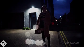 Busty Blonde Street Slut Meets a Handsome Client