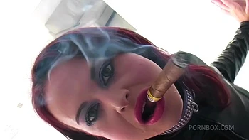 Cigar Smoking Slut Enjoys a Rough Fuck
