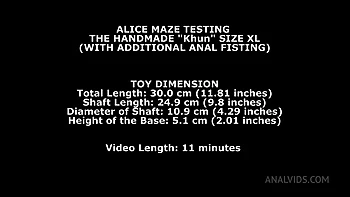 Alice Maze Testing The Handmade Khun Size XL (With Additional