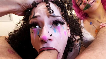 Clown Town Ep.2: Ass Eating, Squirting Cum Clown Sluts