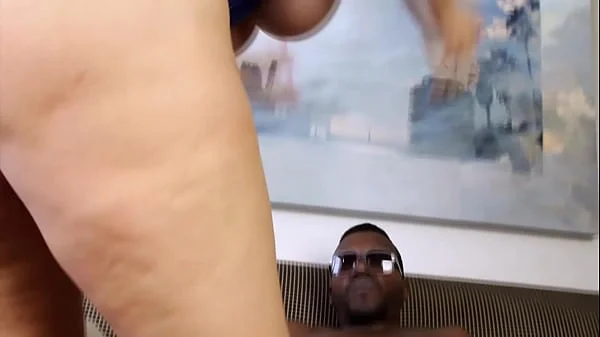 Big booty white MILF gets black cock for the first time