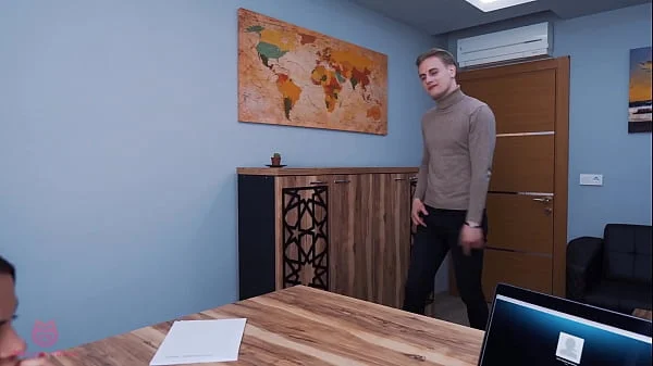 Call Center Operator Maryana Rose fucks her colleague during a phone call