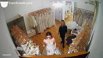 IPCAM - Bride to be changing in wedding saloon