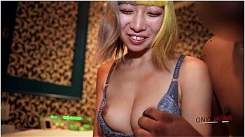 Blonde Japanese Cutie Takes Her First Black Cock And Creampie