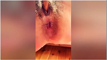 Hairy Ass & Pussy Mature German Squirting With Toy In Hammock, Hubby Jerking Hairy Cock Fucking