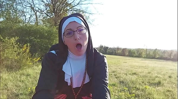 This nun gets her ass filled with cum before she goes to church !!