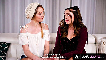 We're The Only Lesbians On This Campus! Aften Opal & Nikole Nash Lose Their Virginity