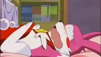 Weird anime hentai storyline with angry busty teen slut