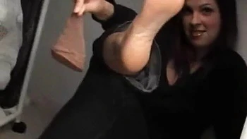 Wife Tries On Different Pairs Of Stockings For Husband: Amateur, Babe  Brunette Porn