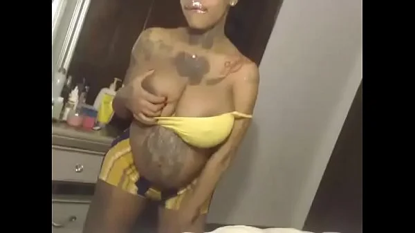 Black ass pregnant belly