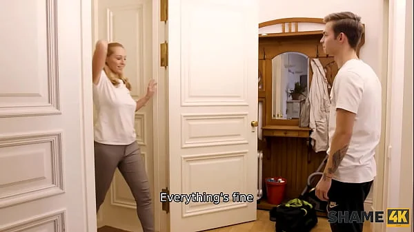 SHAME4K. Older lady cant stop the stud from teasing her sensitive spots