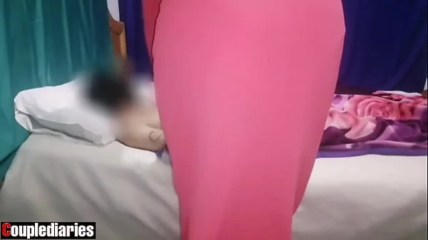Arab stepmom wants to wake her stepson but she liked his penis