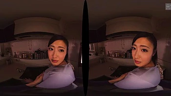 Japanese milf kitchen: Doggy, Big Ass  Asian VR Porn