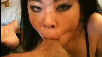 Asian Babe Sucks Cock: Blowjob, Bongacams  Cumshot Porn