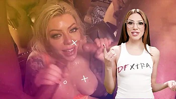 DFXTRA - Sexy Gracie Gates Cheats with Her Hung Exs Monster Cock While Boyfriend Cal