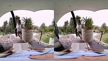 Blondie Balcony: Blowjob, Cowgirl  Missonary VR Porn