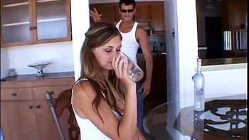 Hot teen pounding on the floor