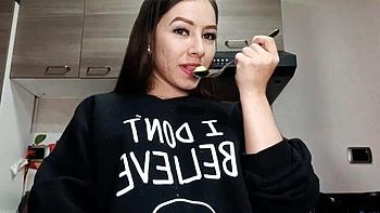 Cooking for you, but we end up having sex in the kitchen by OliviaClarck: Porn