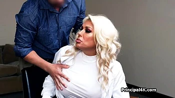 Principal fucking the slutty chemistry teacher so she can do her own thing