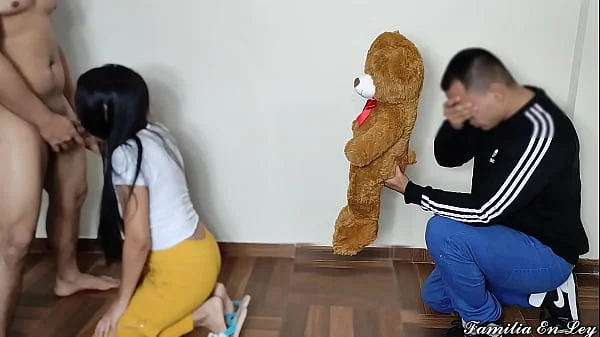 I Bring My Girlfriend a Teddy But She Prefers Her Lover's Big Cock - The Day My Girlfriend Mounts Me In Front Of Me And I Enjoy It Netorare