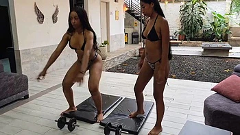 Brianna  Alexa Sexy Workout Youll Want on Repea by aronalexa: Amateur, Latina  Exercise Porn