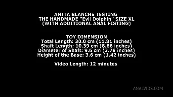 Anita Blanche Testing The Handmade Dolphin Size XL (With Additional