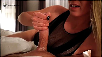 Incredible Hotel Service! Hot Blonde Girl Masters Special Pressure Handjob Technique - Magicmuffin