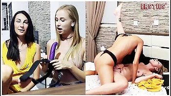 Two Hot Girls Have Strap-on Sex With Lots Of Pov Footage