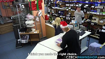 Czech Busty Blonde Needs To Pay The Rent