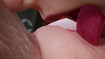 Mature Milf eating Young Asian pussy : 3D Porn