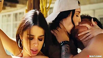 Kylie Rocket And Charlotte Sins Are Enjoying Ffm Fuck So Much