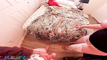 Big Ass Amateur Wives Take Anal Creampie in Both Holes - Homemade Doggy Style POV