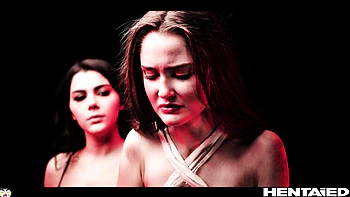 Valentina Nappi & Sonya Blaze Lesbian Fingering - BBW Babe Hogtied & Creamy 4K Porn