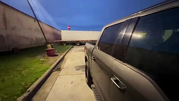Married Girl Sucks Dick in Truck Stop Parking Lot - Free POV Blowjob