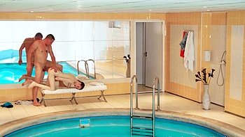 A young and sexy teen, Sunny Honey, rides a big dick in doggy style