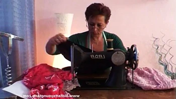 Michaela N, Jana N - The horny seamstress: Blowjob, Cowgirl  Big Tits Porn