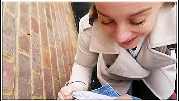 Sucking Cock & Swallowing Outside My Student Apartment