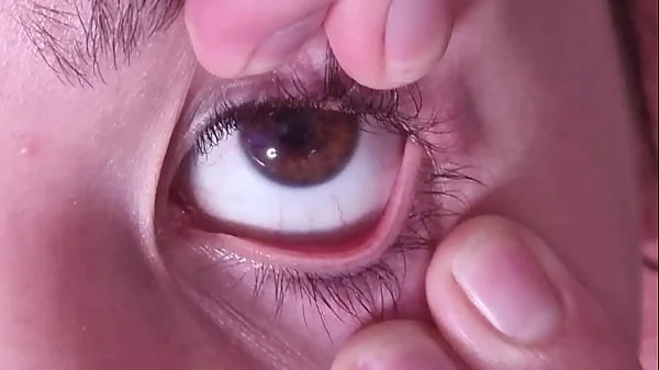 Cum dumpster gets a full cumshot into her open eye | talking