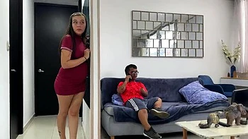 Julianaburning Big Ass Stepsister Gets Horny On Phone Call - Huge Cock Fuck
