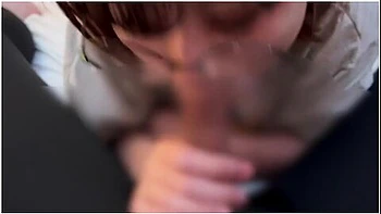 Girl With Glasses Who Does Testicle Licking And Cock Sucking